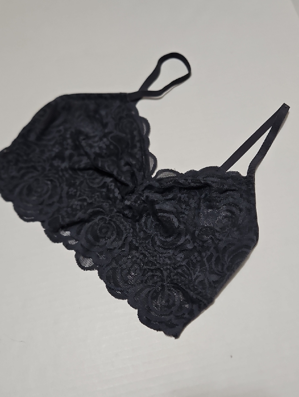 Victoria's Secret Pink Charcoal Lace Bralette Size  M/M
